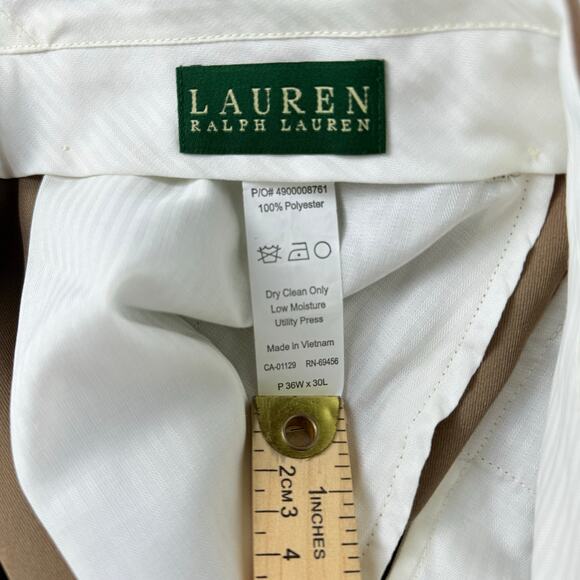 Men's Tan Dress Pants - Picture 4 of 7